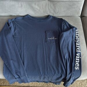 Vineyard Vines Long Sleeve Navy T- Shirt